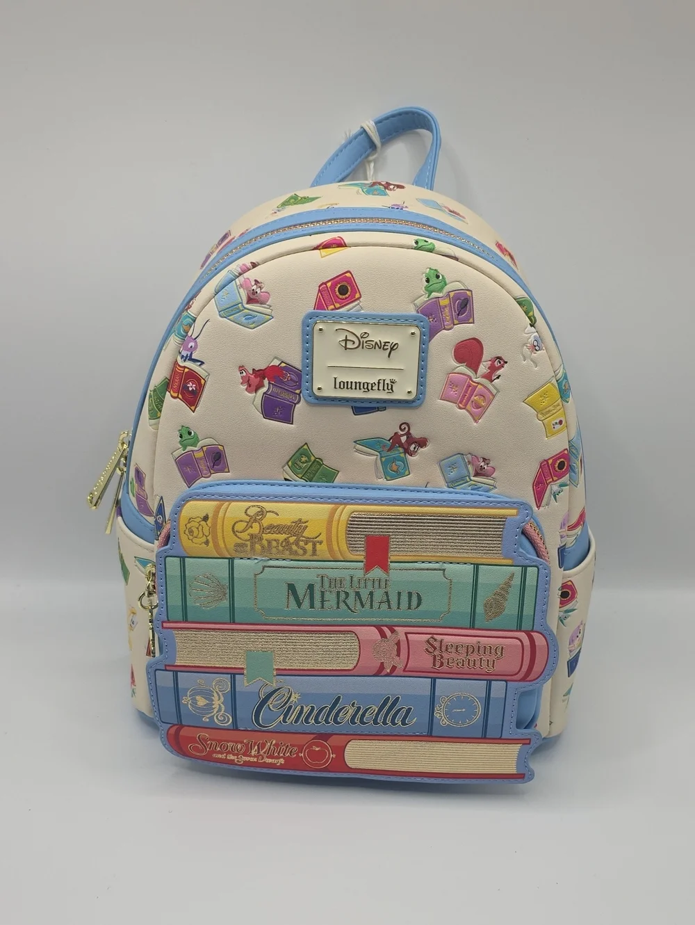 Loungefly Cream & Pastel Princess Storybook Mini Backpack - Disney Classics